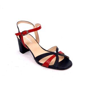 Gianni Ferrante 794 Multicolor Leather Slingbacks Heels Sandals